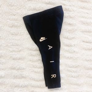 Nike Air Black and Gold Baby Leggings